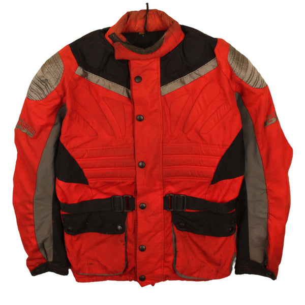 Vintage 90's Red Men's Medium Windbreaker Button Up Heavyweight