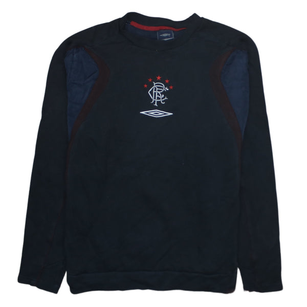 Umbro 90's Lightweight Crew Neck Sweatshirt XLarge Black