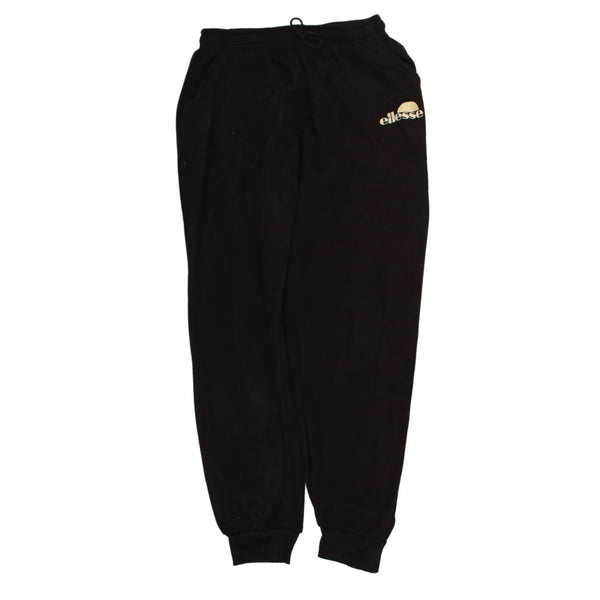 Ellesse 90's Elasticated Waistband Drawstrings Joggers / Sweatpants XLarge Black