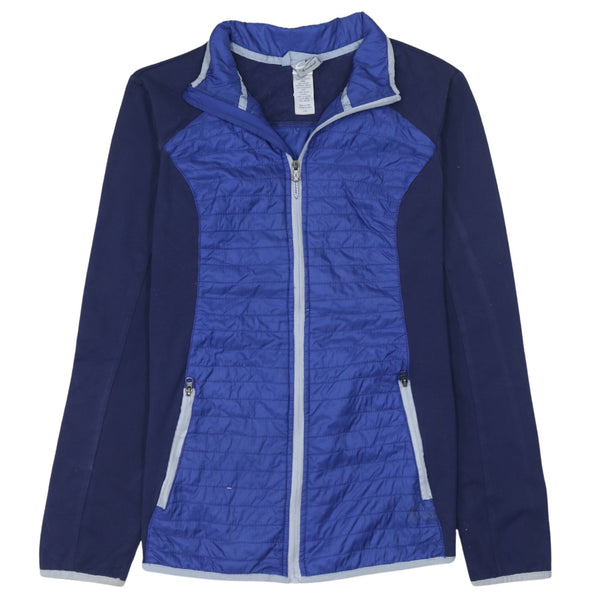 Champion 90's Lightweight Full Zip Up Windbreaker Large Navy Blue