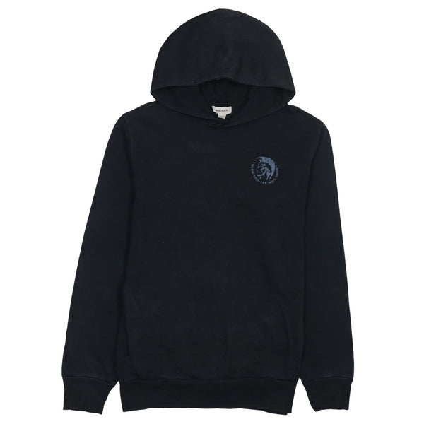 Diesel 90's Lightweight Pullover Hoodie XLarge Black