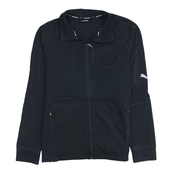 Puma 90's Lightweight Full Zip Up Sweatshirt XLarge Black
