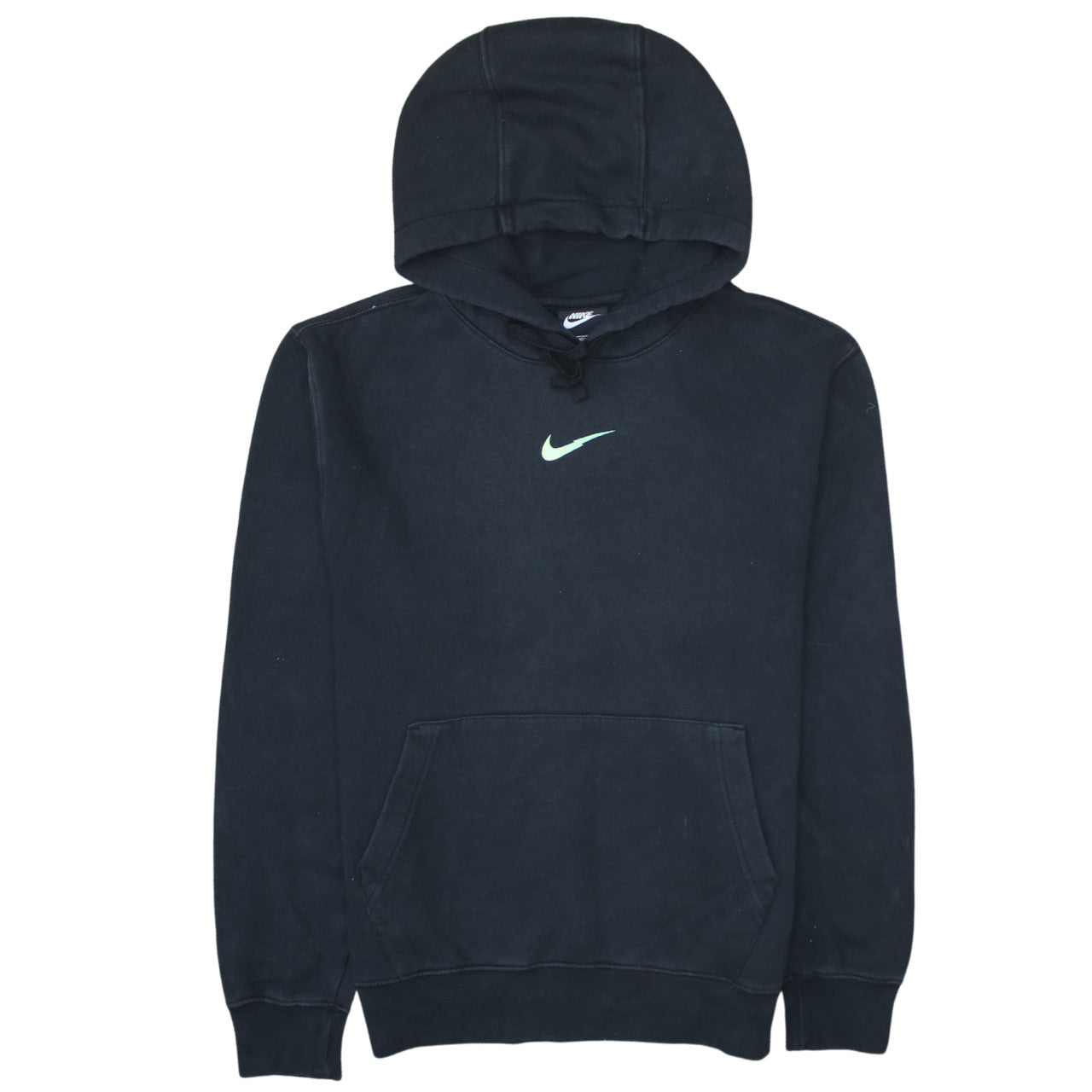 nike mini swoosh hoodie black