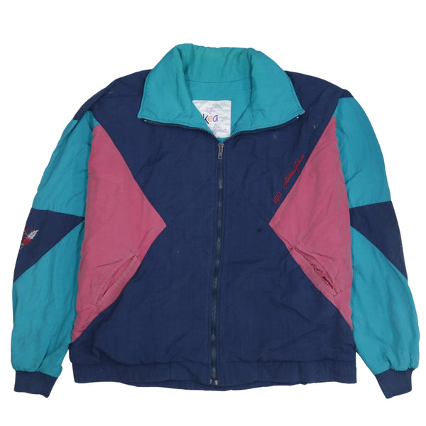 Retro 90's XXXXLarge Navy Blue Lightweight Windbreaker Full Zip