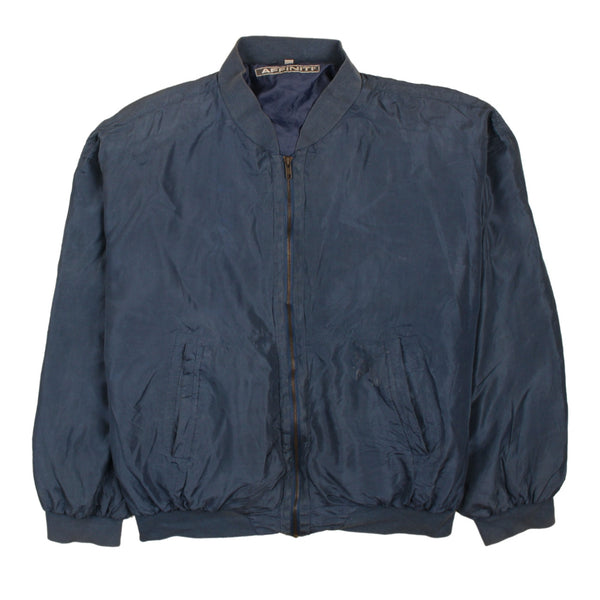 Vintage Affiniti 90's Blue Lightweight Windbreaker Jacket Mens L