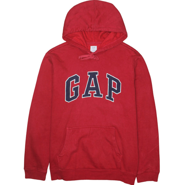 Gap 90's Spellout Pullover Hoodie Medium Red