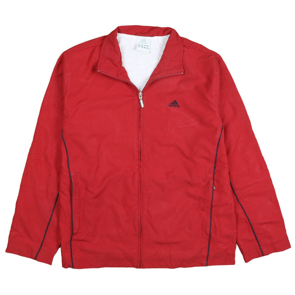 Adidas 90's Lightweight Full Zip Up Windbreaker Large (missing sizing label) Red