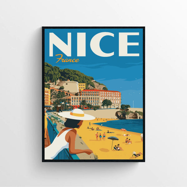 France Nice City Travel  Poster