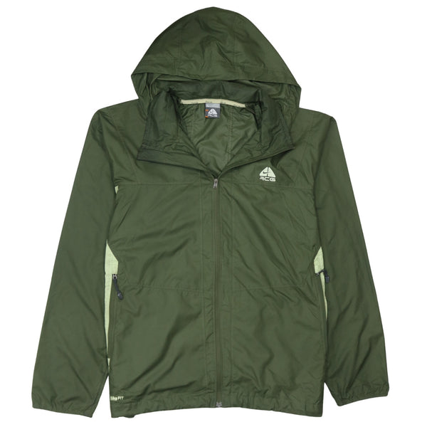 Nike 90's ACG Full Zip Up Windbreaker Large Green