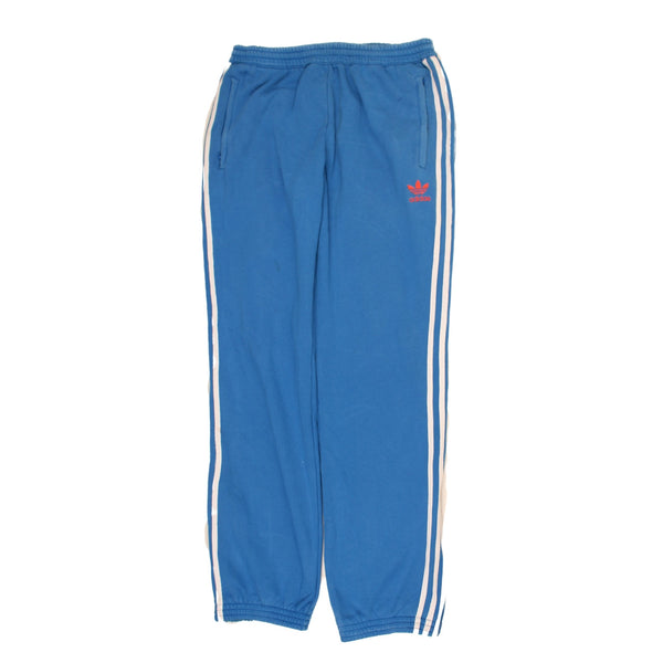 Adidas 90's Elasticated Waistband Drawstrings Joggers / Sweatpants Medium Blue