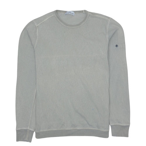 Stone Island Women's Vintage Crewneck Sweatshirt XL Beige Cream