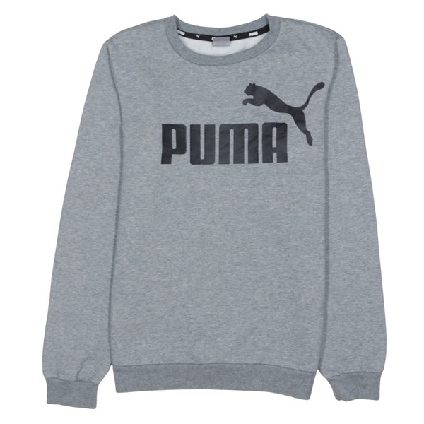 Puma 90's Spellout Crew Neck Sweatshirt XLarge Grey