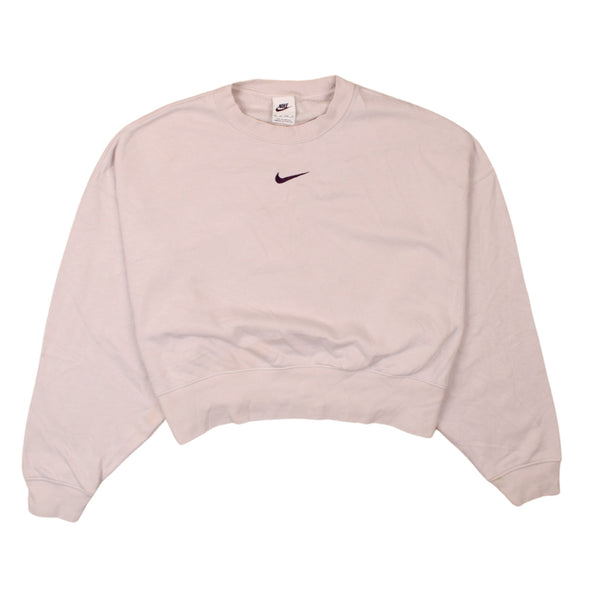 Nike 90's Crop Center Middle Swoosh Sweatshirt XSmall Purple