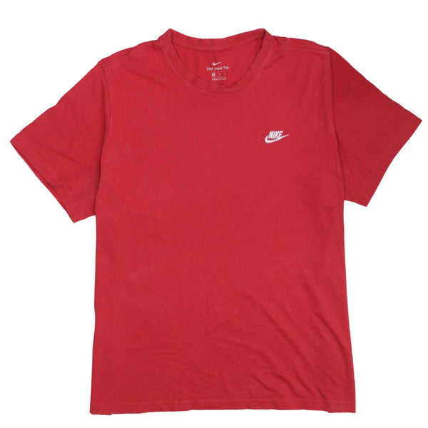 Nike 90's Swoosh Short Sleeves T Shirt XLarge Red