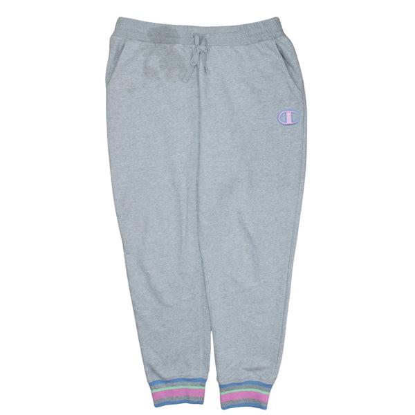 Champion Light Grey Joggers Men’s XLarge Embroidered C Logo Pastel Cuff Sweatpants
