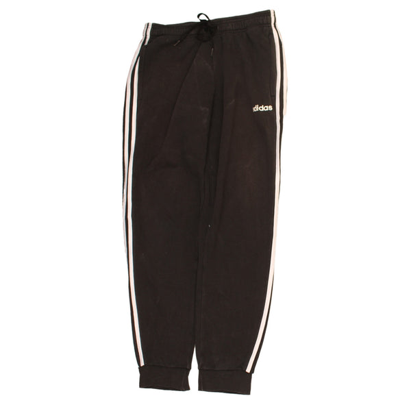 Adidas 90's Elasticated Waistband Drawstrings Joggers / Sweatpants Medium Black