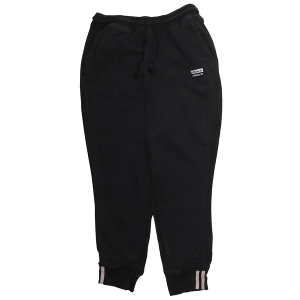 Adidas Vintage 90's Black Joggers Women Elastic Waist Drawstring 30