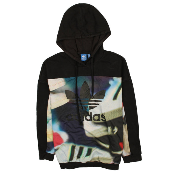 Adidas 90's Spellout Hoodie XLarge (missing sizing label) Black