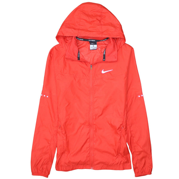 Nike 90's Swoosh Full Zip Up Windbreaker Medium Red