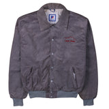 Rennoc 90's Button Up Button Up Bomber Jacket Large Grey