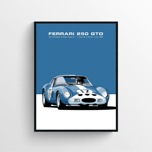 Retro Race Car Poster