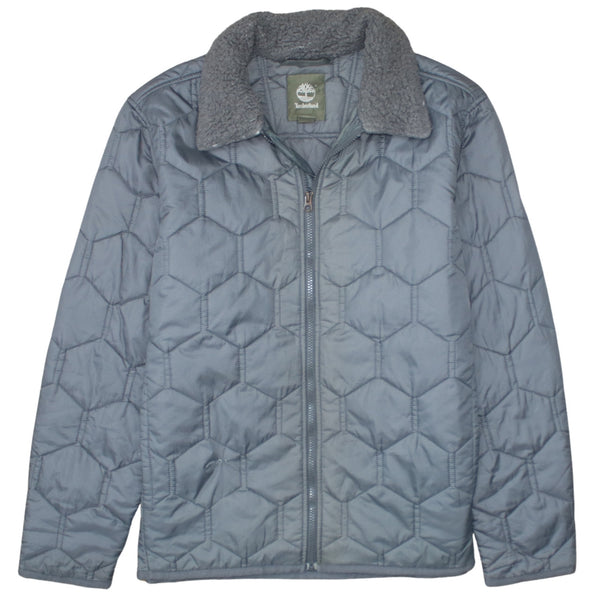 Timberland 90's Lightweight Full Zip Up Windbreaker Large Grey