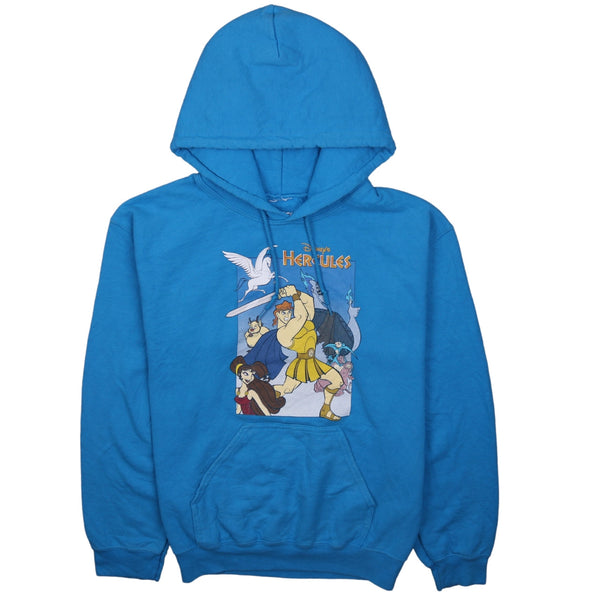 Disney 90's Hercules Pullover Hoodie Small Blue