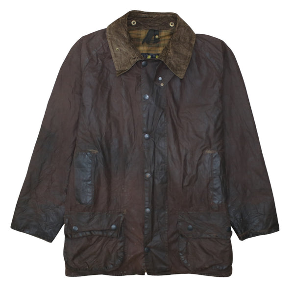 Barbour 90's Heavyweight Button Up Windbreaker XLarge  Brown