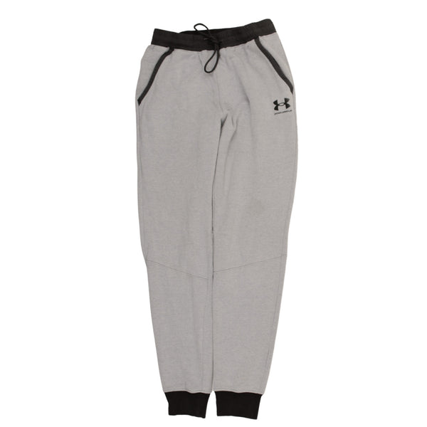 Under Armour 90's Elasticated Waistband Drawstrings Joggers / Sweatpants Small Grey