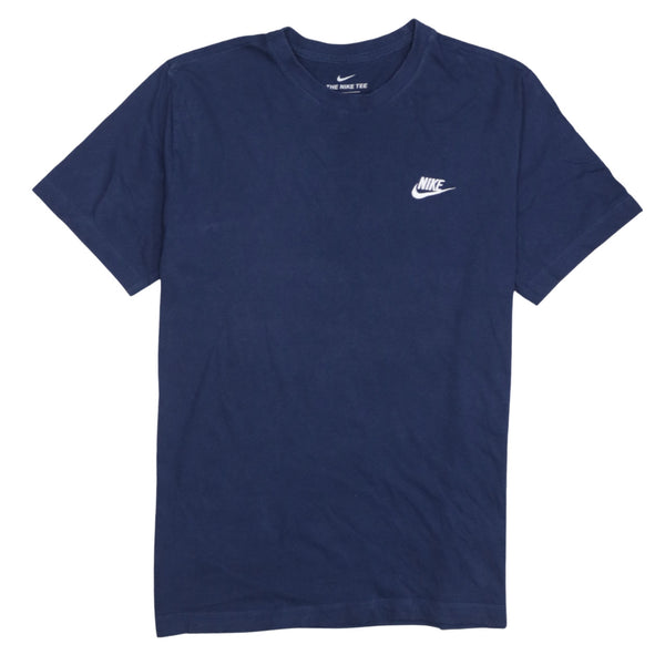 Nike 90's Swoosh Short Sleeves T Shirt Medium Navy Blue