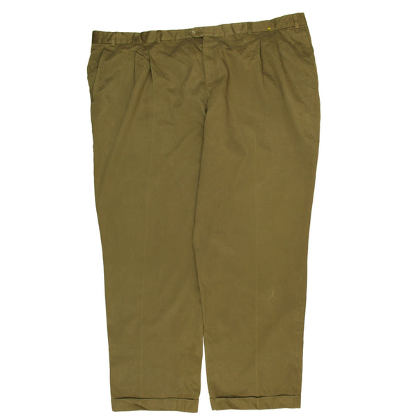 DuPont Teflon 90's Straight Leg Baggy Trousers / Pants 52 Khaki Green