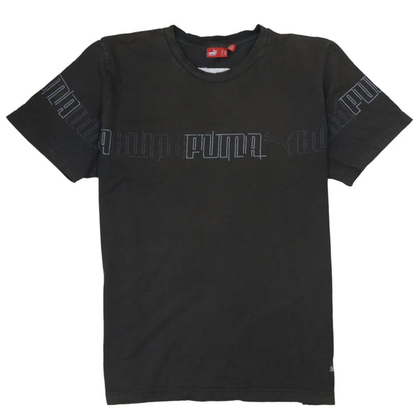 Puma 90's Spellout Short Sleeves T Shirt Large Brown