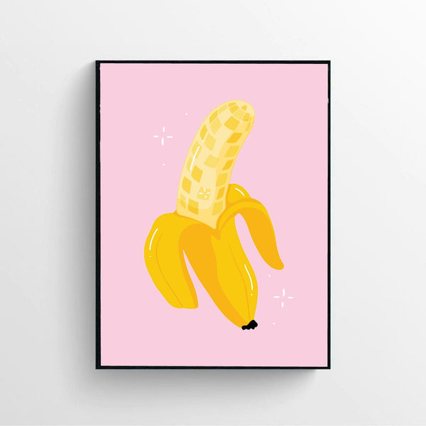 Banana Print Poster