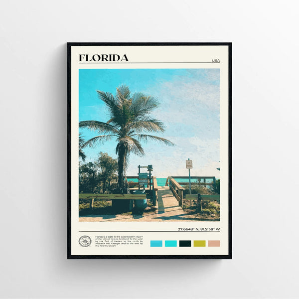 Florida Art Board Prints Poster