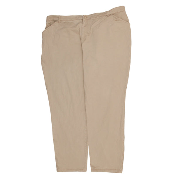 Lee 90's Straight Leg Baggy Trousers / Pants 48 Beige Cream