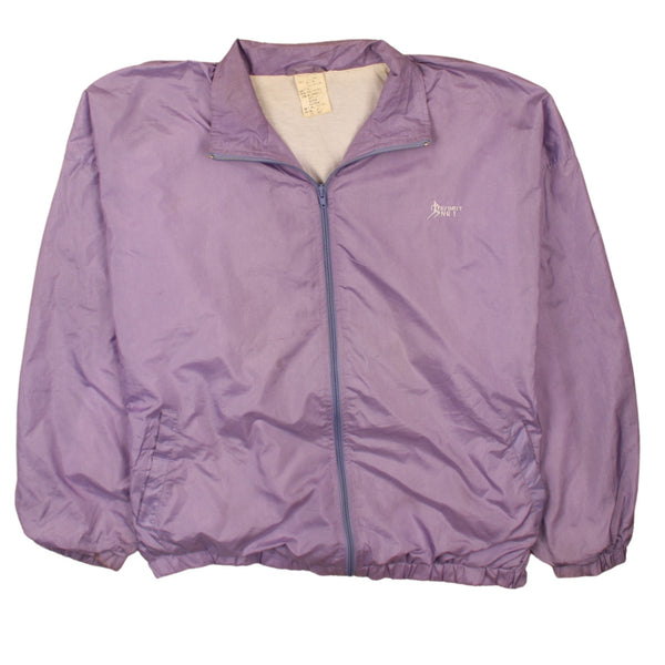 Active 90's Lightweight Full Zip Up Windbreaker XLarge (missing sizing label) Purple