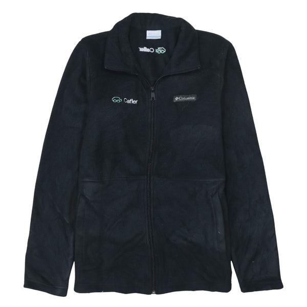 Columbia 90's Hiking Warm Full Zip Up Fleece Jumper Small Black