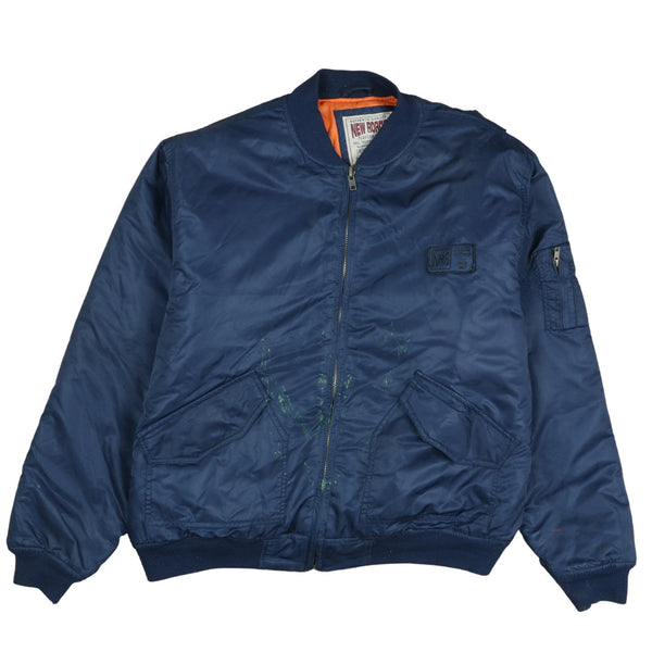 90's Navy Blue Full Zip XL Windbreaker Jacket Lightweight Active