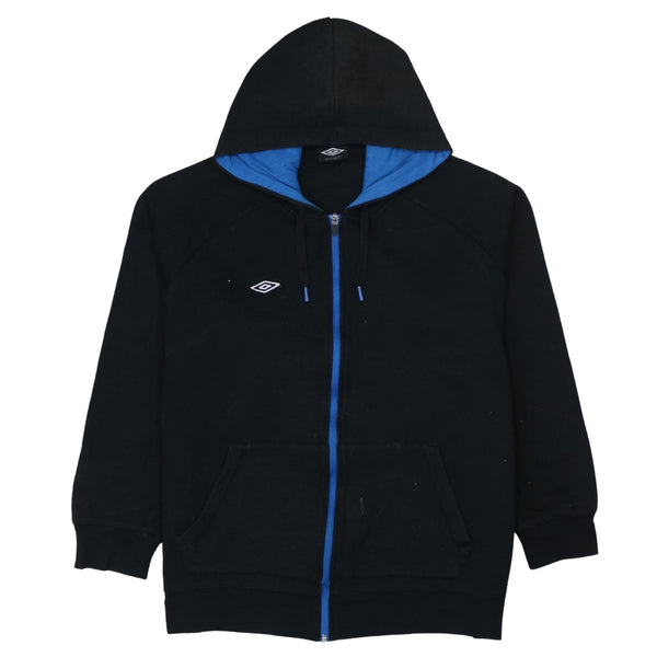 Umbro 90's Blue Full Zip Hoodie XLarge Vintage Retro Streetwear