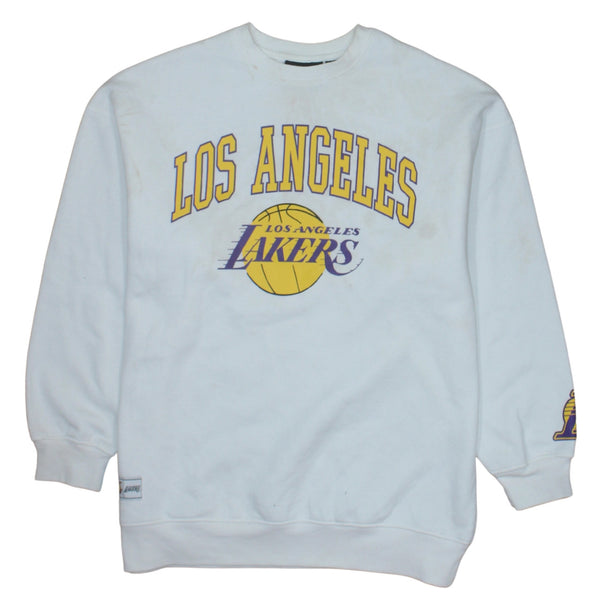 NBA 90's Los Angeles Lakers Crew Neck Sweatshirt XLarge White