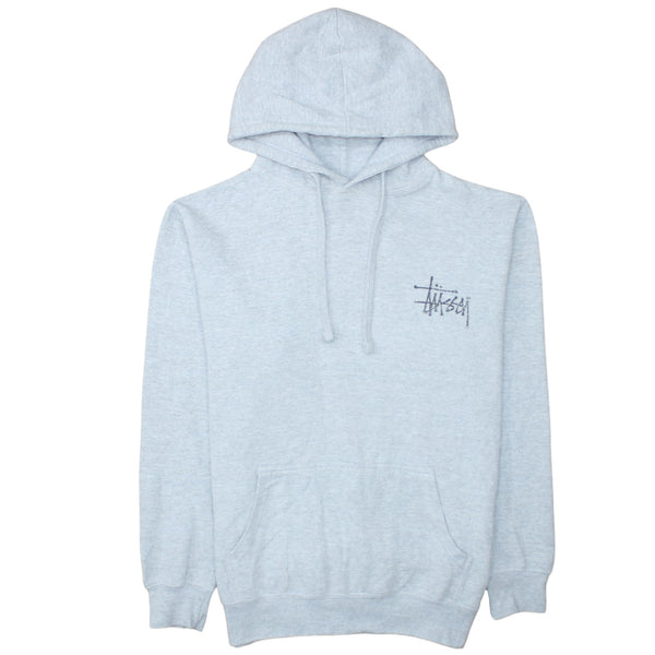 Stussy 90's Lightweight Pullover Hoodie Medium Grey