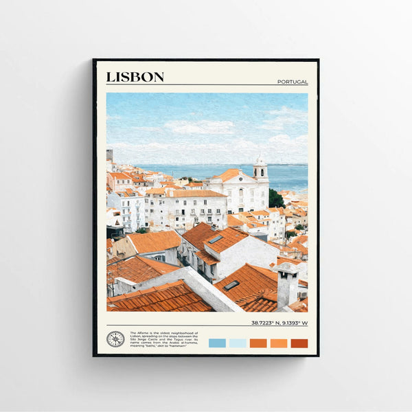 Lisbon Art Collection  Print Poster