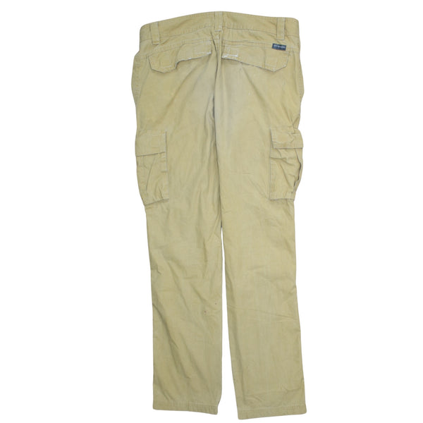 Columbia 90's Cargo Pockets Casual Trousers / Pants 32 Beige Cream
