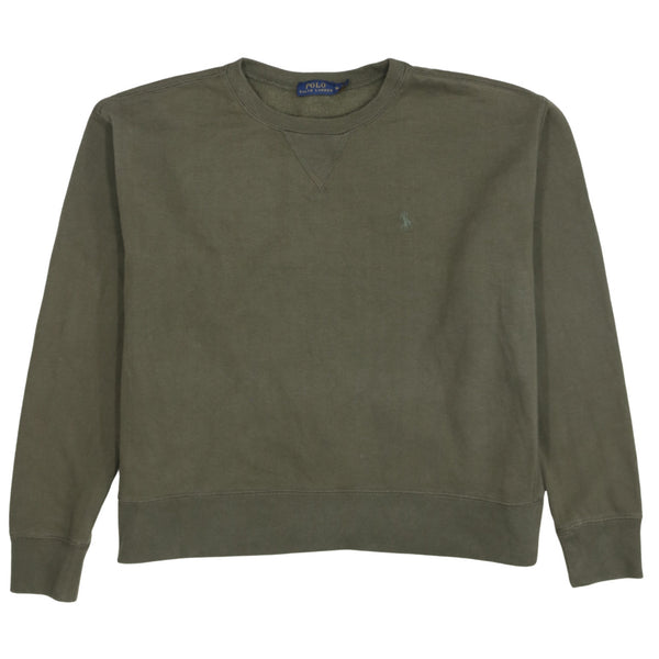 Polo Ralph Lauren 90's Lightweight Crew Neck Sweatshirt Medium Green