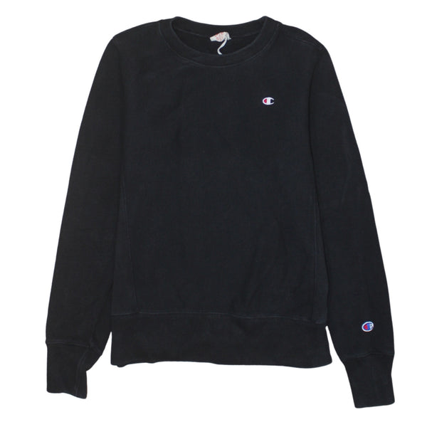 Champion 90's Lightweight Crew Neck Sweatshirt Small Black