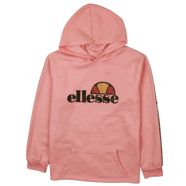 Ellesse 90's Spellout Hoodie Medium (missing sizing label) Pink