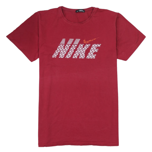 Nike 90's Swoosh Short Sleeves T Shirt XLarge Red