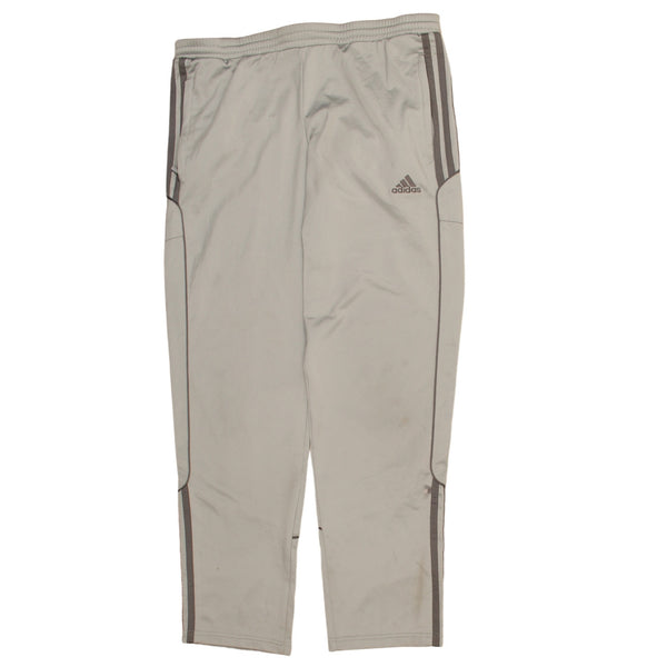 Adidas 90's Elasticated Waistband Drawstring Joggers / Sweatpants Small Grey