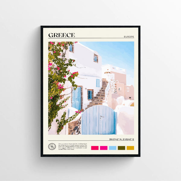 Greece Print Set Poster