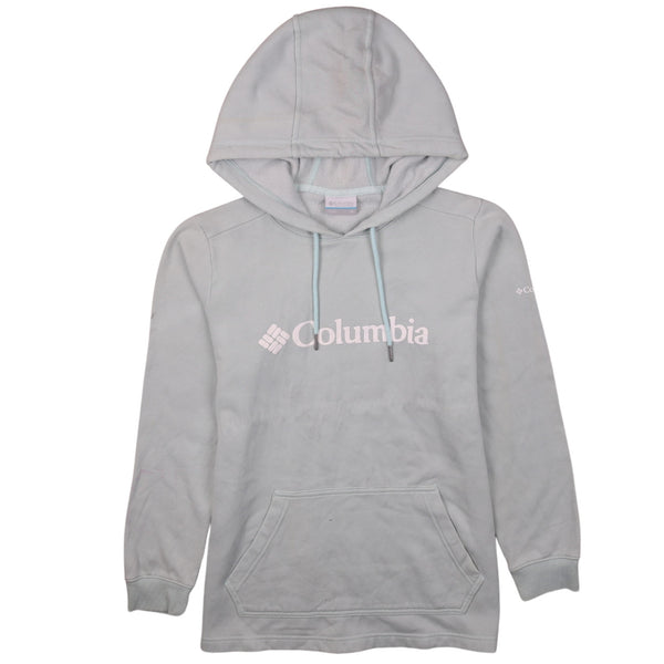 Columbia 90's Grey Vintage Spellout Pullover Hoodie Men's M